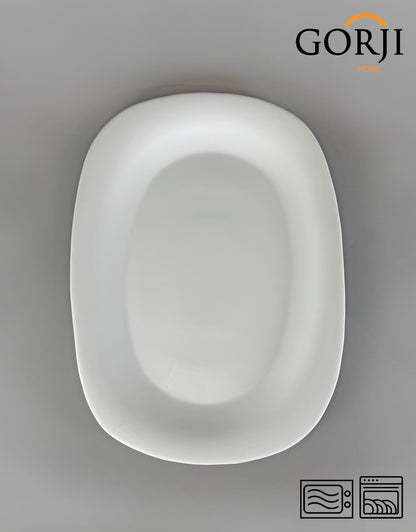 Овальная тарелка "квадратной" формы